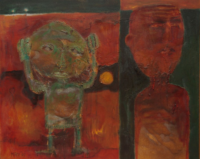 Mare van der Woude, De vogel is weg (1967). Collectie Museum Heerenveen, OBJ03698